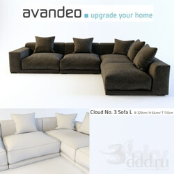 Sofa - avandeo Cloud No. 3 Sofa L 