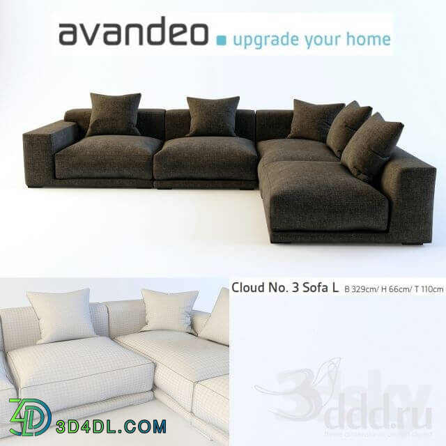 Sofa - avandeo Cloud No. 3 Sofa L