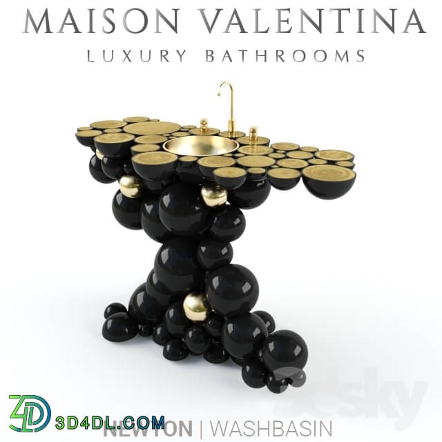 Bathroom furniture - Posh washbasin Newton from Maison Valentina