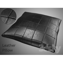 Leather pillow 