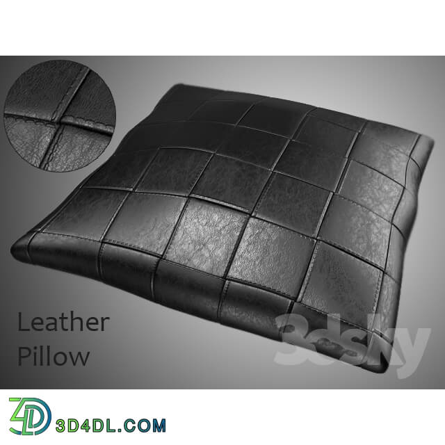 Leather pillow