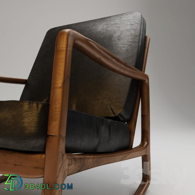 Arm chair - OLE WANSCHER 1960S TEAK ROCKING CHAIR