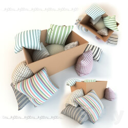 Pillows - Box with pillows 