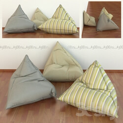 Triangular floor cushions 