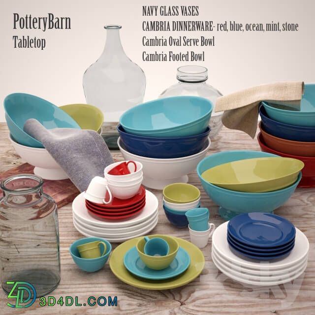 PotteryBarn tabletop mix