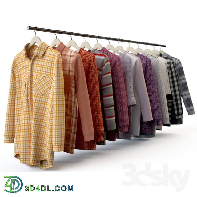 Clothes and shoes - A set of men__39_s shirts_ T-shirts_ jackets