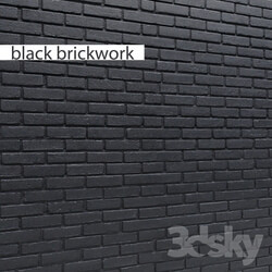 Stone - Black brickwork 