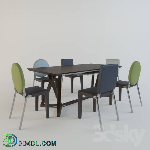 Table Chair Gautier table Adulis chair