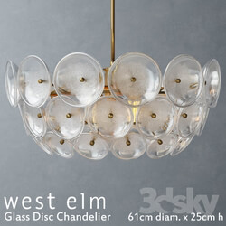 Ceiling light - West elm - Glass Disc Chandelier 