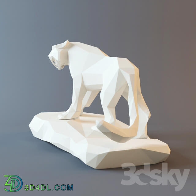 Other decorative objects - Saber-toothed tiger statuette