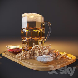 Beer with croutons 