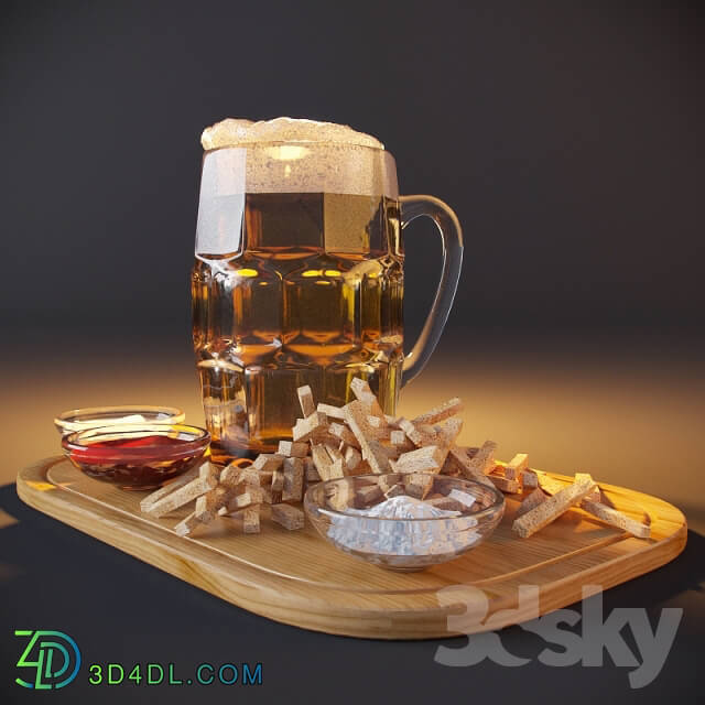 Beer with croutons