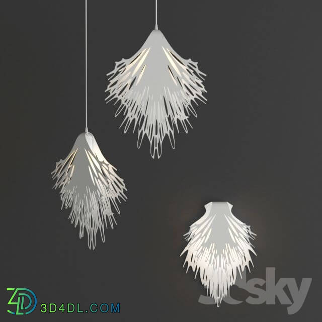 Anemone lamp Pendant light 3D Models