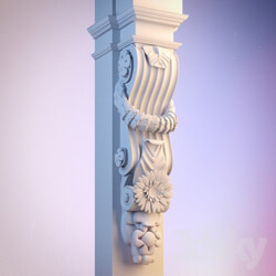 Architectural molded console 