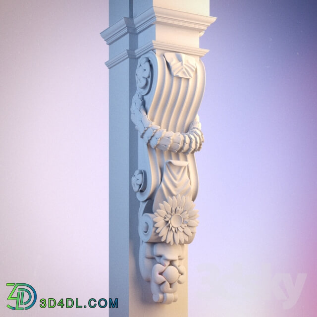 Architectural molded console