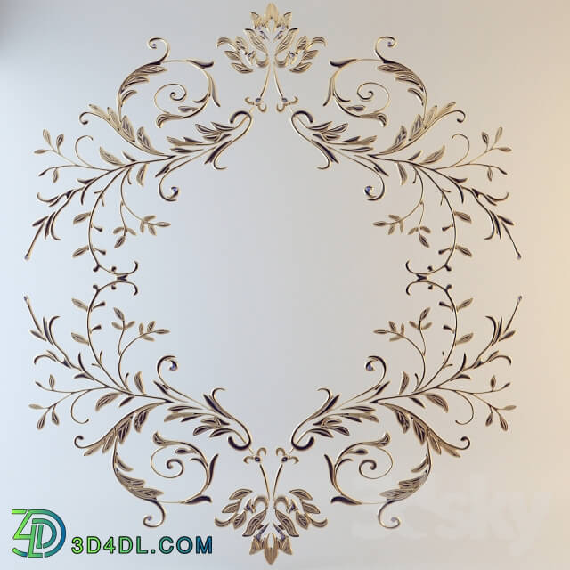 Decorative plaster - Decor elements with sapphires