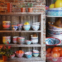 Tableware in ethnic style 