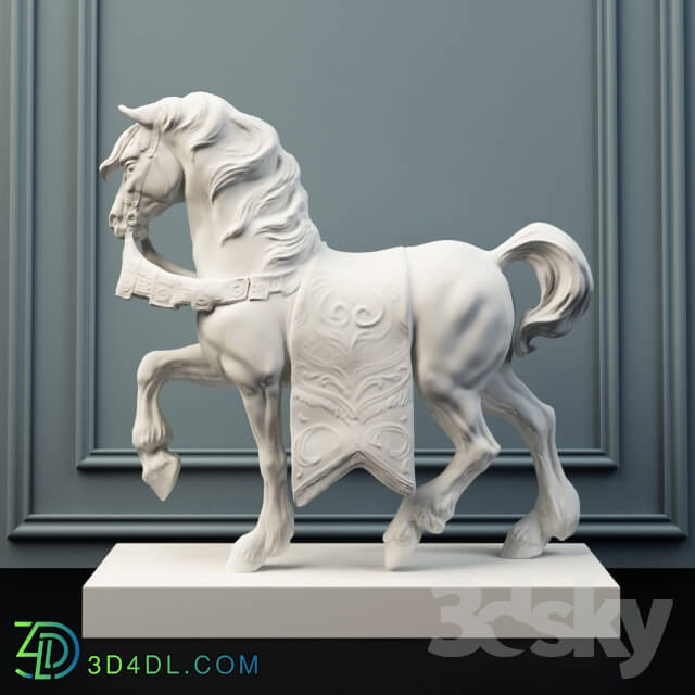 Sculpture - Lladro sculpture palace horse.
