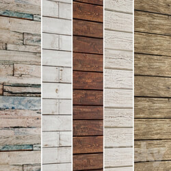 Collection of wood panels 5 pcs. 