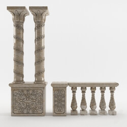 Column baluster Cupboard 