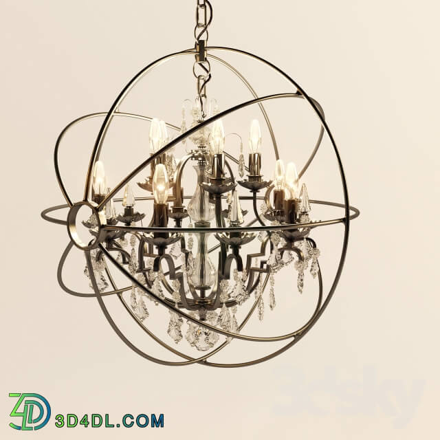 Orbe Chandelier 10 Cup Pendant light 3D Models