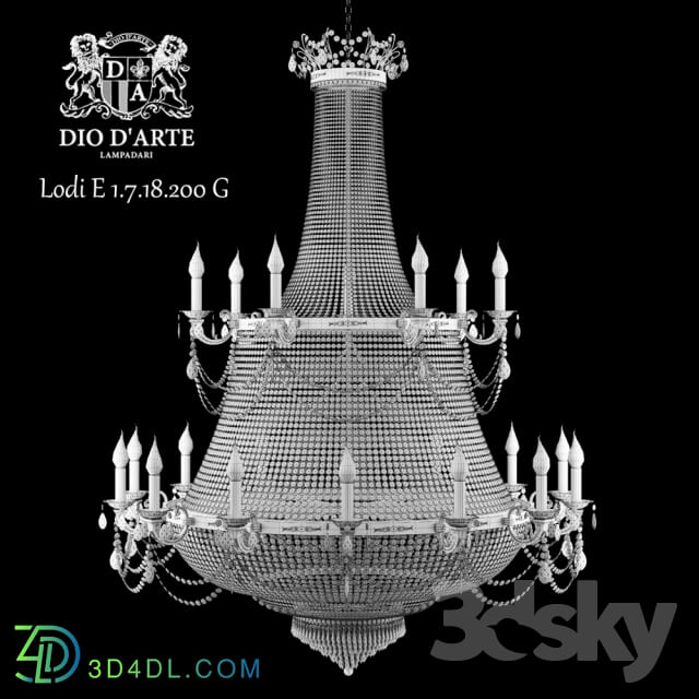 Chandelier Dio D 39 Arte Pendant light 3D Models