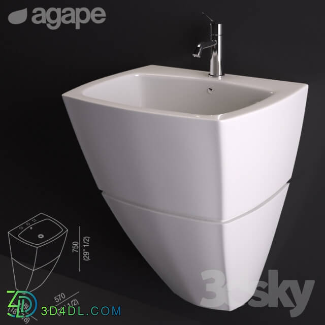 Washbasin Agape 750C