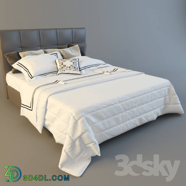 Bed - white linens