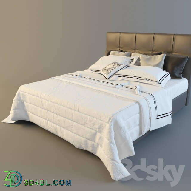 Bed - white linens