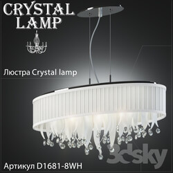 Ceiling light - Chandelier Crystal Lamp D1681-8WH 
