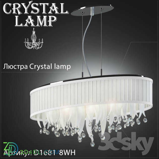 Ceiling light - Chandelier Crystal Lamp D1681-8WH