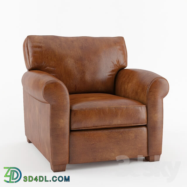 Crate Barrel Carlton Leather Recliner