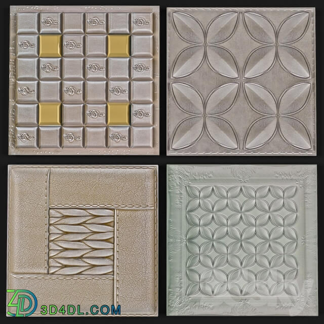 Other decorative objects Decorative leather 3D panel