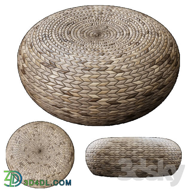 Wicker ottoman