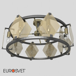 OM Ceiling chandelier with Wi Fi control Eurosvet 60126 8 Smart Aragon Ceiling lamp 3D Models 3DSKY 