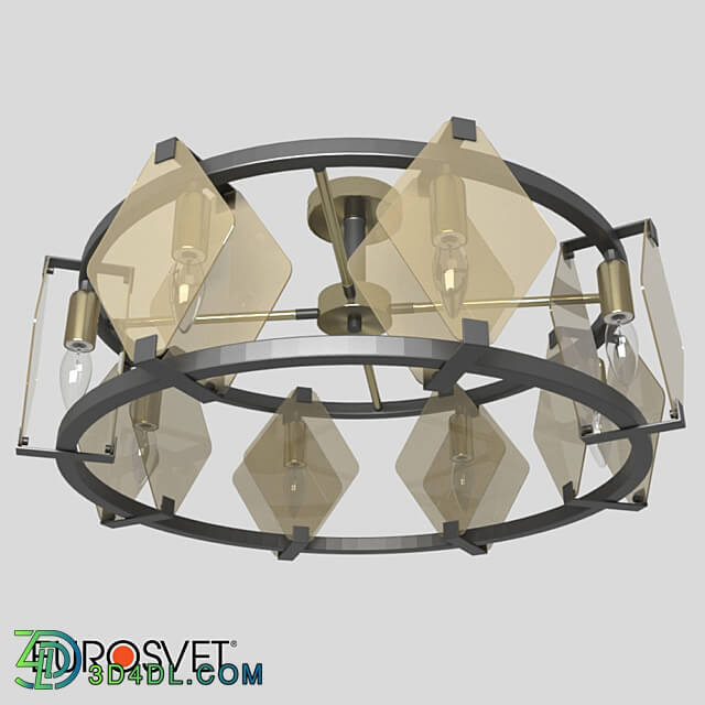OM Ceiling chandelier with Wi Fi control Eurosvet 60126 8 Smart Aragon Ceiling lamp 3D Models 3DSKY
