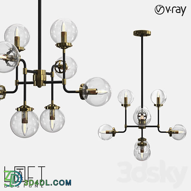 Chandelier LoftDesigne 681 model Pendant light 3D Models 3DSKY