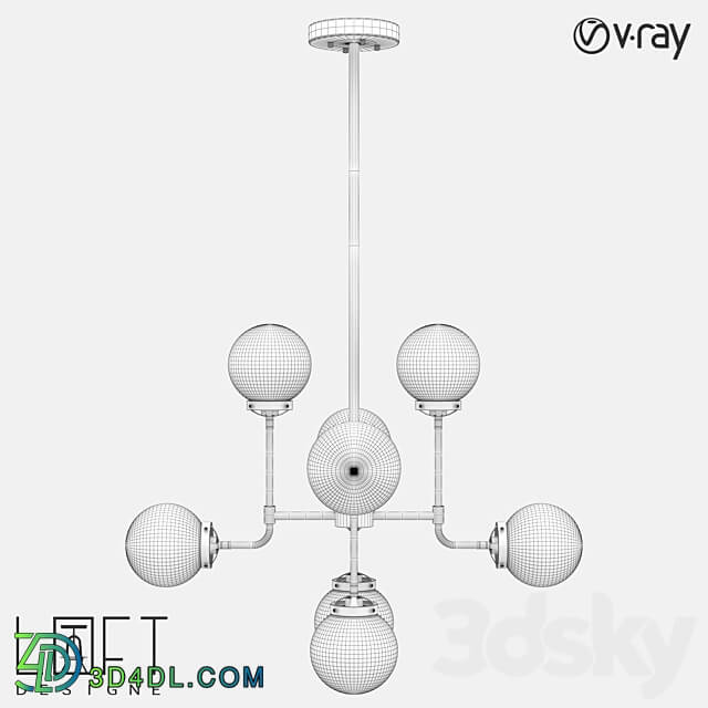 Chandelier LoftDesigne 681 model Pendant light 3D Models 3DSKY