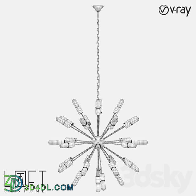 Chandelier LoftDesigne 696 model Pendant light 3D Models 3DSKY