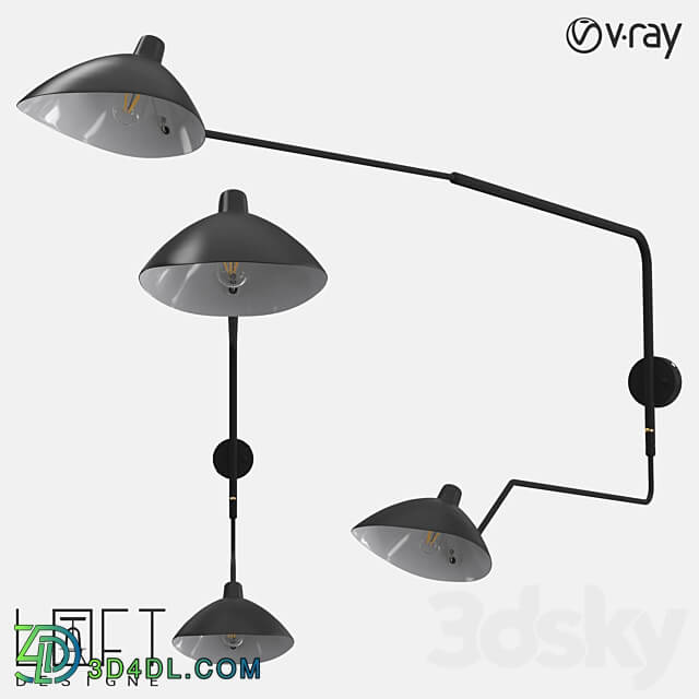 Wall lamp LoftDesigne 819 model 3D Models 3DSKY