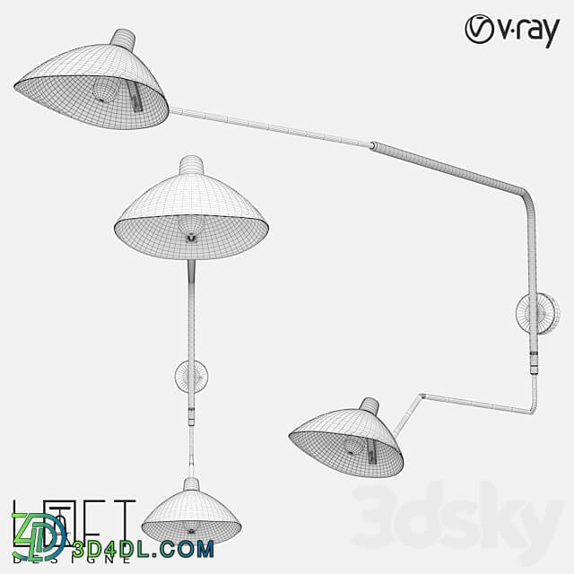 Wall lamp LoftDesigne 819 model 3D Models 3DSKY