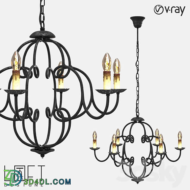 Chandelier LoftDesigne 1147 model Pendant light 3D Models 3DSKY