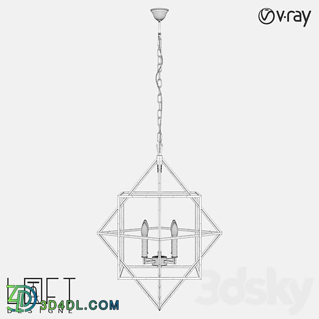 Chandelier LoftDesigne 1182 model Pendant light 3D Models 3DSKY