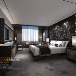 3D66 2016 Chinese Style Bedroom Hotel 1834 C001 