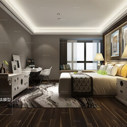 3D66 2016 Chinese Style Bedroom Hotel 1835 C002 