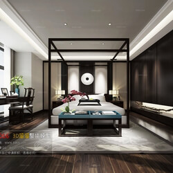 3D66 2016 Chinese Style Bedroom Hotel 1839 C006 
