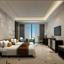 3D66 2016 Chinese Style Bedroom Hotel 1841 C008 
