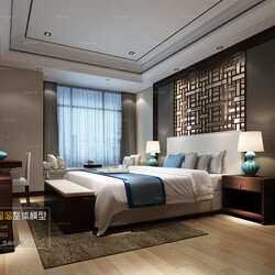 3D66 2016 Chinese Style Bedroom Hotel 1842 C009 