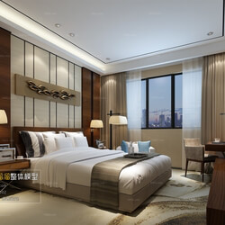 3D66 2016 Chinese Style Bedroom Hotel 1843 C010 