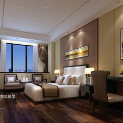 3D66 2016 Chinese Style Bedroom Hotel 1844 C011 